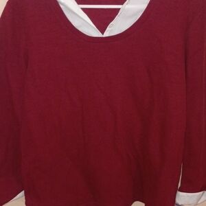 Rebecca Malone Vibrant Red Top NWT